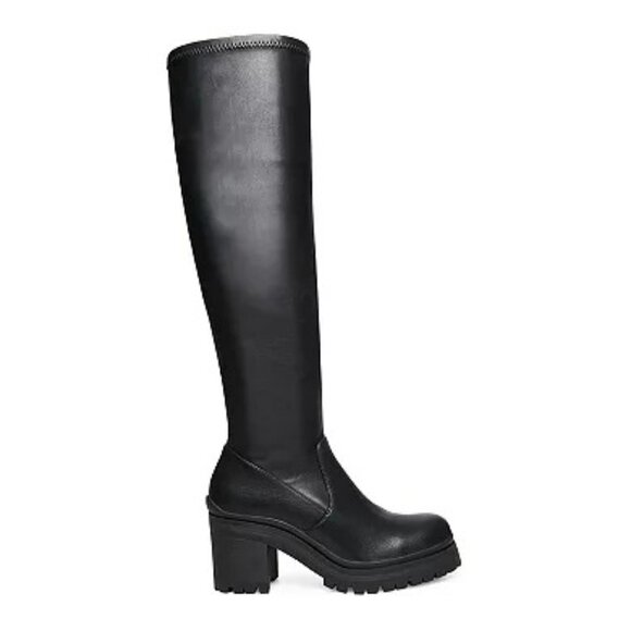 Madden Girl Womens Coretta Stretch Knee-High Boots - Picture 2 of 5